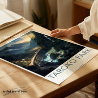 Taroko Park Poster | Taiwan Wall Art | Asia Decor
