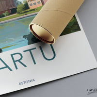 Tartu Poster | Estonia Wall Art | Baltic Artwork