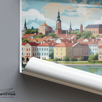 Tartu Poster | Estonia Wall Art | Baltic Artwork