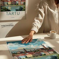 Tartu Poster | Estonia Wall Art | Baltic Artwork