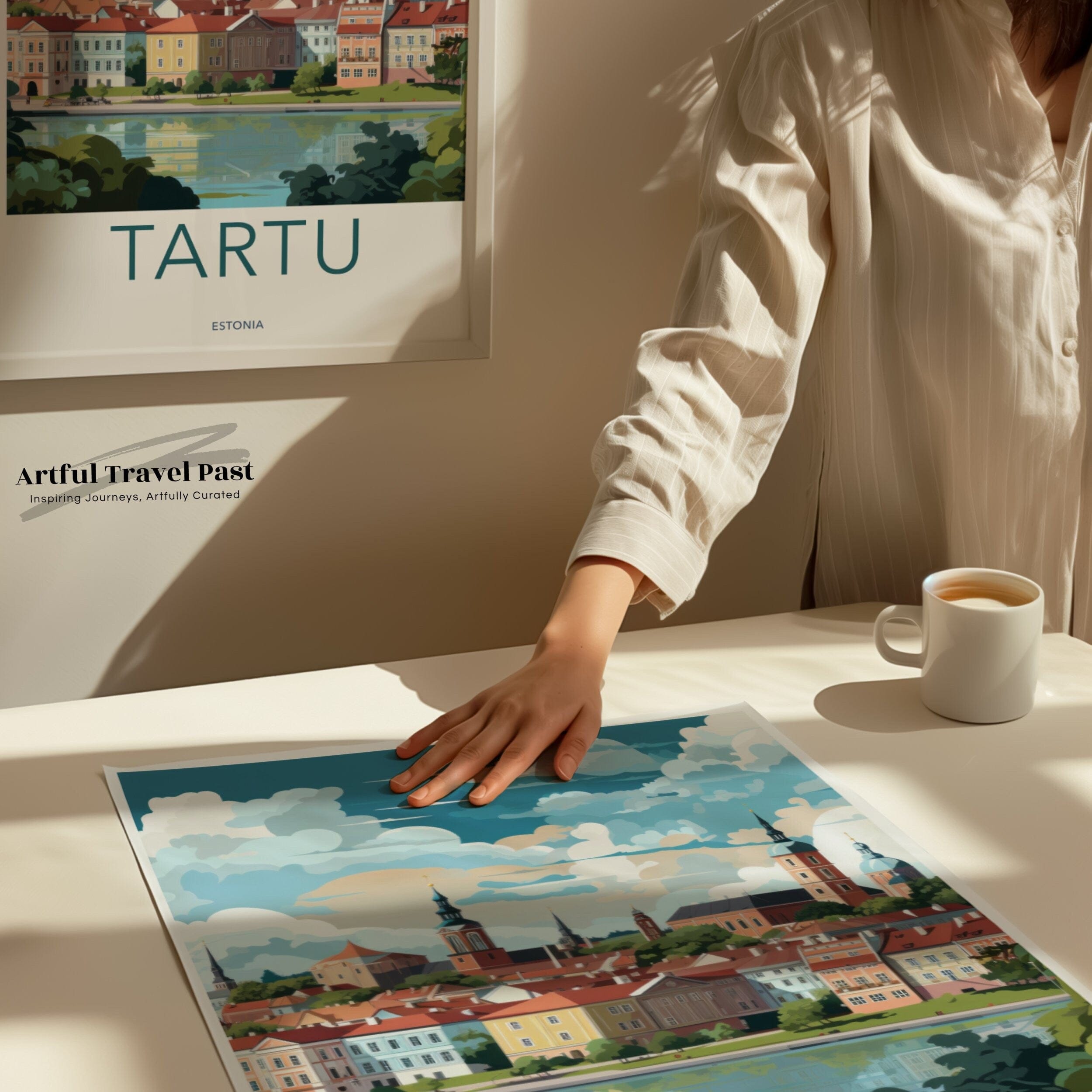 Tartu Poster | Estonia Wall Art | Baltic Artwork