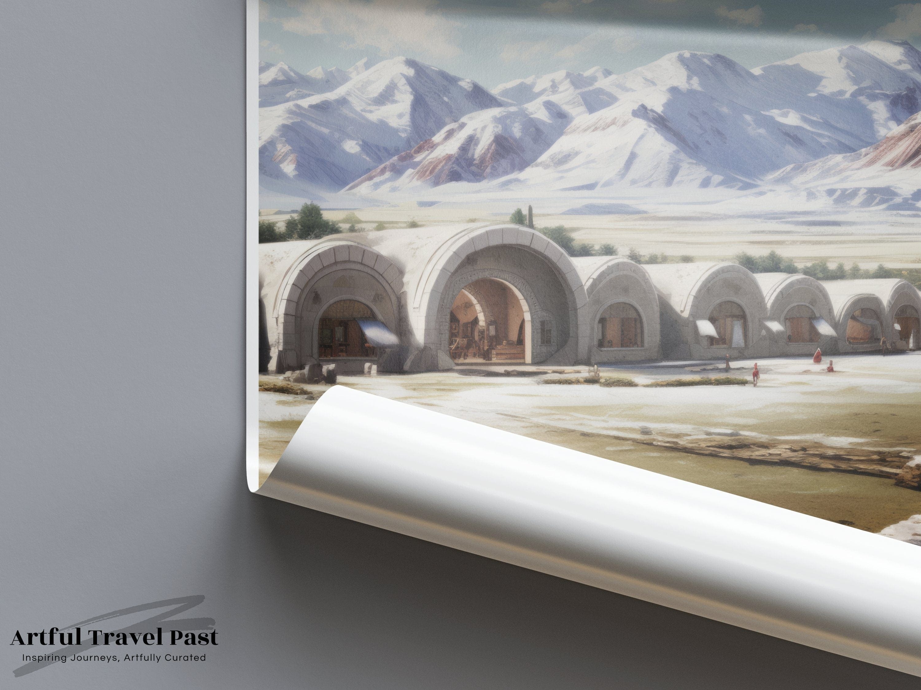 Tash Rabat Poster | Kyrgyzstan Wall Art