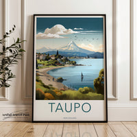 Taupo Poster - New Zealand Wall Art
