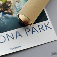 Tayrona Park Poster | Colombia Wall Art | Latin America Decor