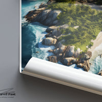 Tayrona Park Poster | Colombia Wall Art | Latin America Decor