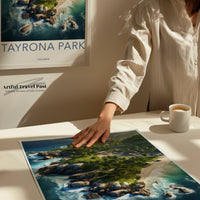 Tayrona Park Poster | Colombia Wall Art | Latin America Decor