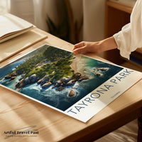 Tayrona Park Poster | Colombia Wall Art | Latin America Decor