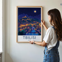 Tbilisi Poster | Georgia Wall Art | Eastern Europe Decor