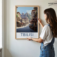 Tbilisi Poster | Georgia Wall Art | Europe Artwork