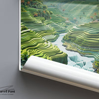 Tegallalang Poster - Indonesia Wall Art
