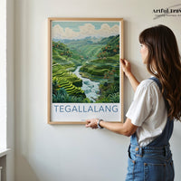 Tegallalang Poster - Indonesia Wall Art