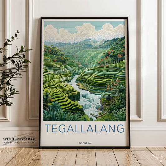 Tegallalang Poster - Indonesia Wall Art