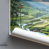 Tegallalang Poster | Indonesia Wall Art | Asia Decor