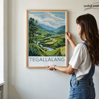 Tegallalang Poster | Indonesia Wall Art | Asia Decor