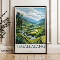 Tegallalang Poster | Indonesia Wall Art | Asia Decor