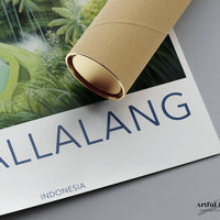 Tegallalang Poster | Indonesia Wall Art | Asia Decor