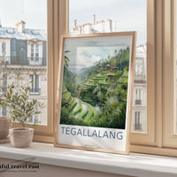 Tegallalang Poster | Indonesia Wall Art | Asia Decor
