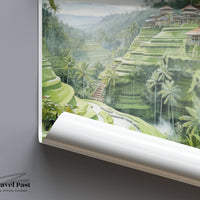 Tegallalang Poster | Indonesia Wall Art | Asia Decor