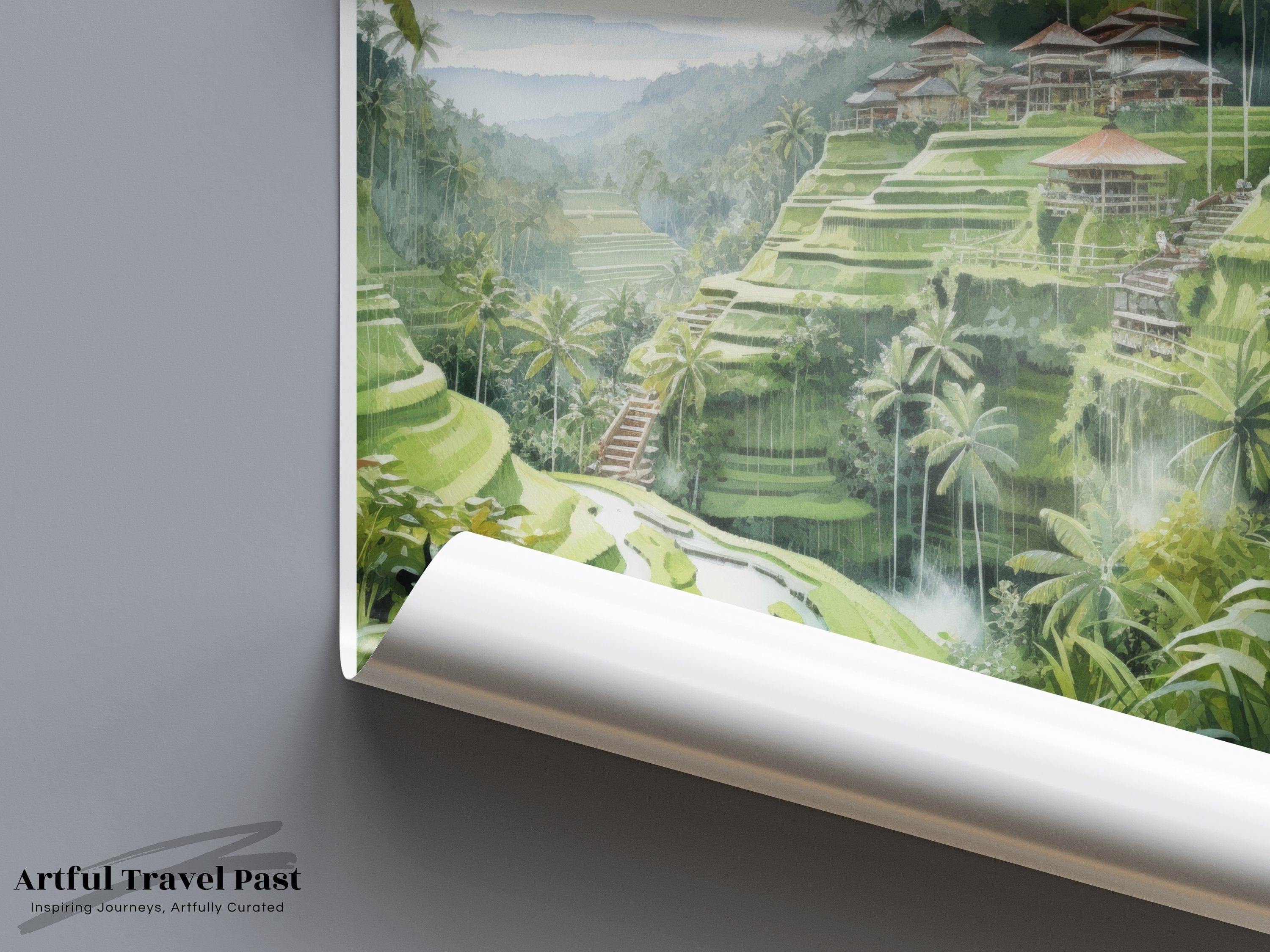 Tegallalang Poster | Indonesia Wall Art | Asia Decor