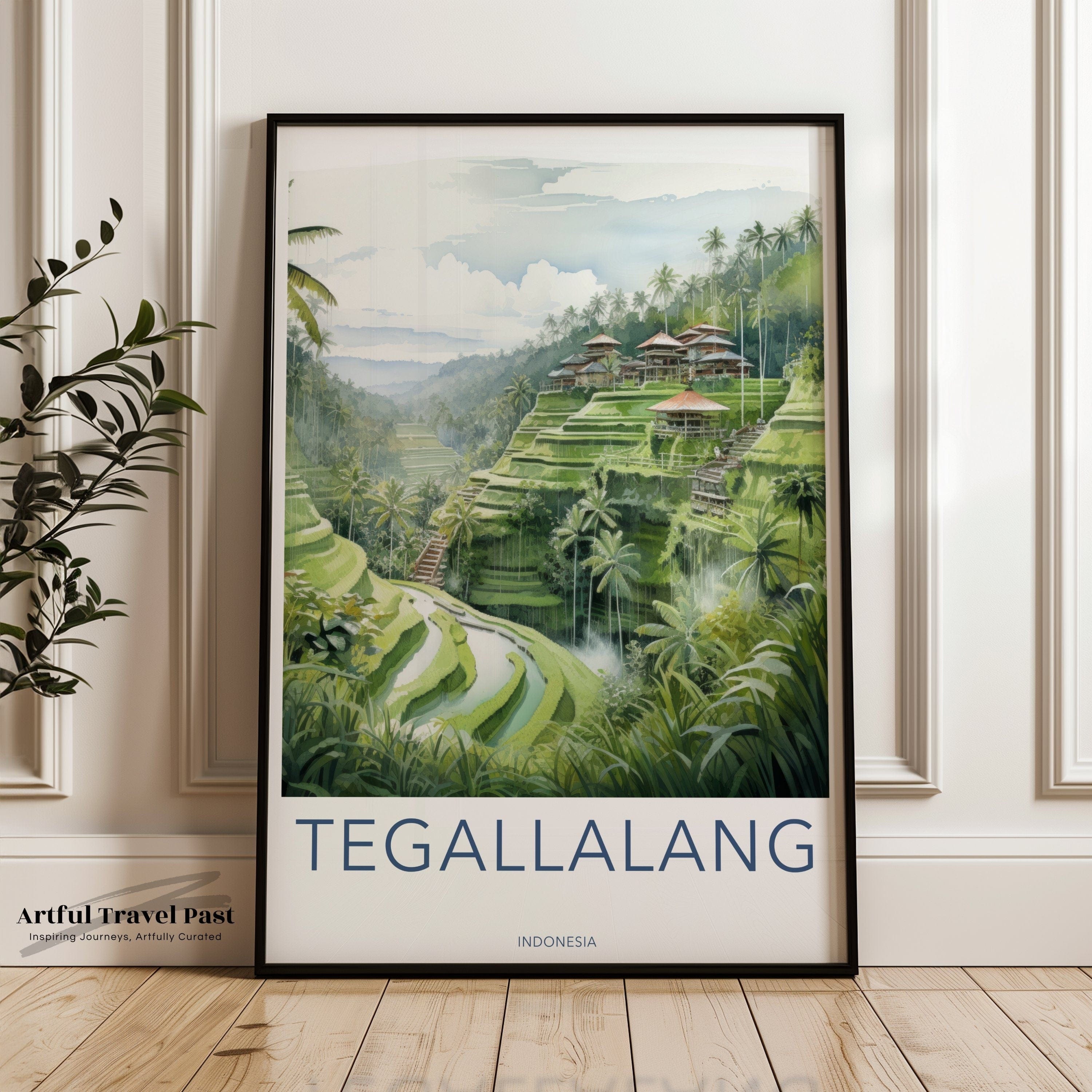Tegallalang Poster | Indonesia Wall Art | Asia Decor