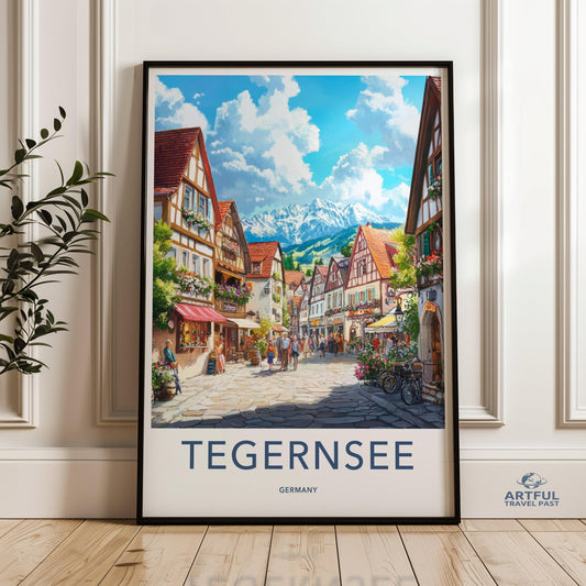 Tegernsee Poster - Bavaria Wall Art