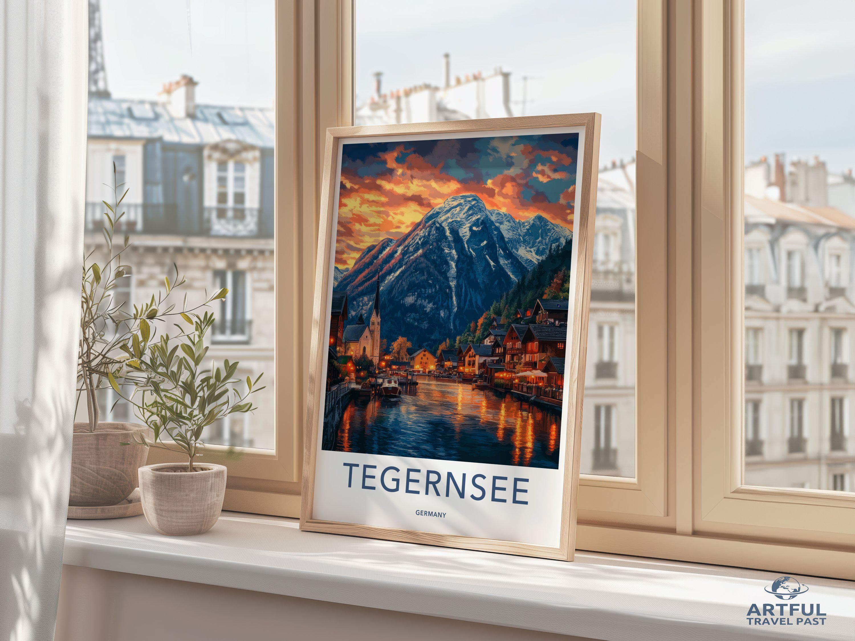 Tegernsee Poster - Bavaria Wall Art