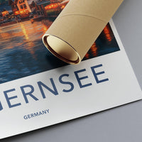 Tegernsee Poster | Bavaria Wall Art | Germany Decor