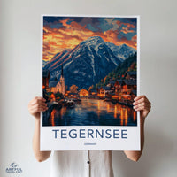 Tegernsee Poster | Bavaria Wall Art | Germany Decor