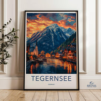 Tegernsee Poster | Bavaria Wall Art | Germany Decor