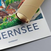 Tegernsee Poster | Germany Wall Art | Bavaria Decor