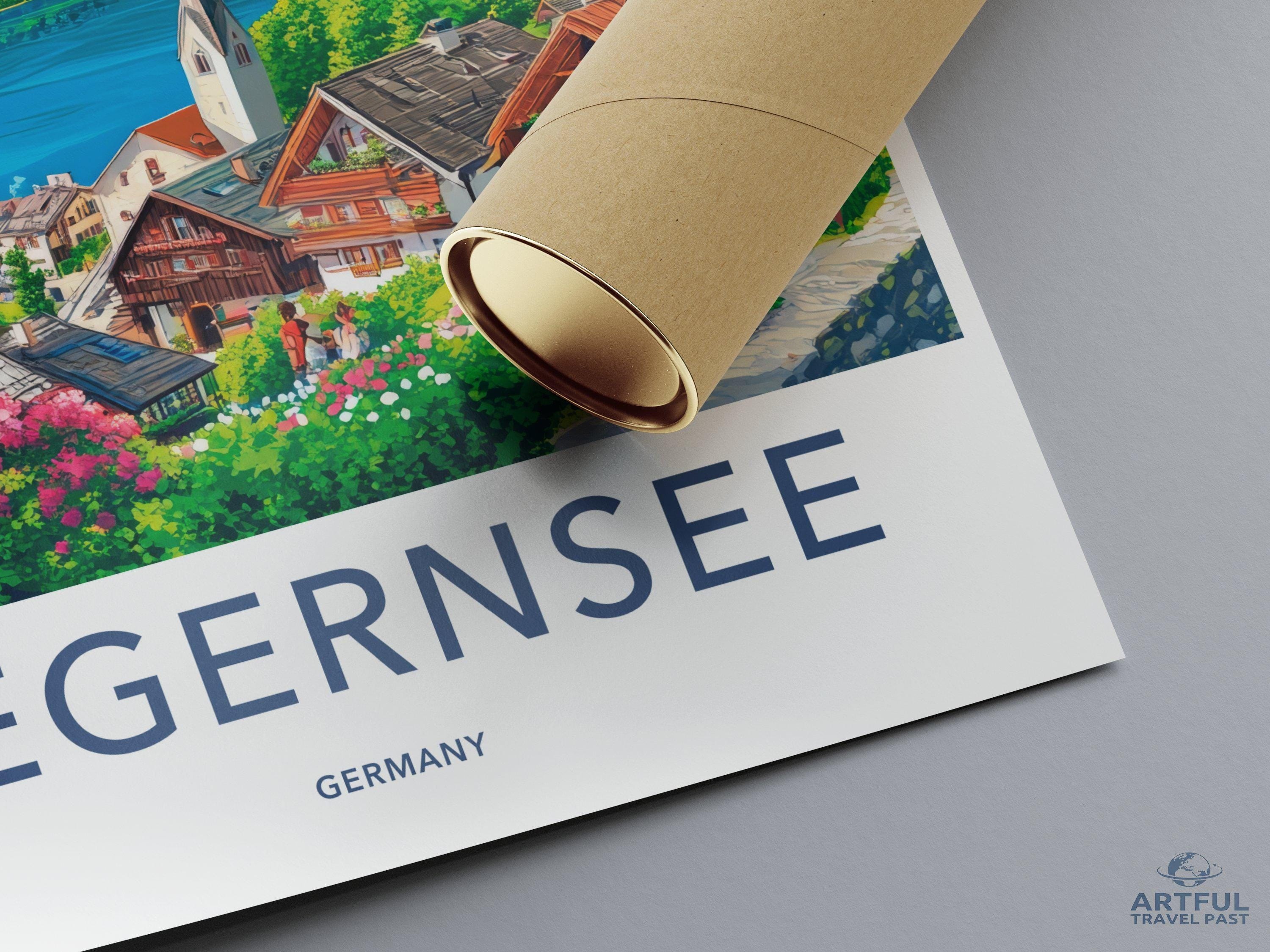 Tegernsee Poster | Germany Wall Art | Bavaria Decor