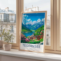 Tegernsee Poster | Germany Wall Art | Bavaria Decor