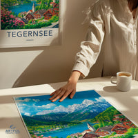 Tegernsee Poster | Germany Wall Art | Bavaria Decor