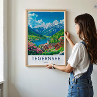 Tegernsee Poster | Germany Wall Art | Bavaria Decor