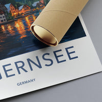 Tegernsee Poster | Germany Wall Art | Bavaria Decor