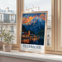Tegernsee Poster | Germany Wall Art | Bavaria Decor