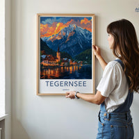 Tegernsee Poster | Germany Wall Art | Bavaria Decor
