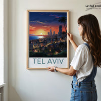 Tel Aviv Poster - Israel Wall Art