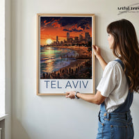 Tel Aviv Poster - Israel Wall Art