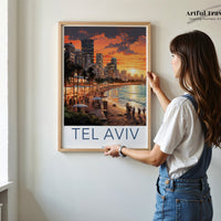 Tel Aviv Poster | Israel Wall Art