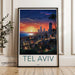 Tel Aviv Poster | Israel Wall Art | Middle East Decor