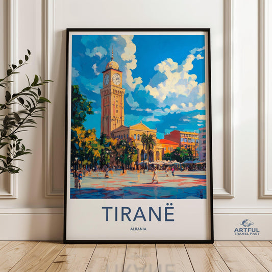 Tirane Poster - Albania Wall Art