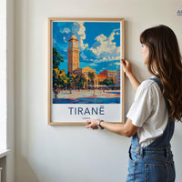 Tirane Poster - Albania Wall Art