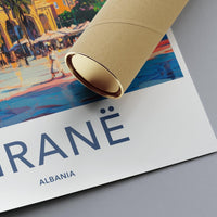Tirane Poster - Albania Wall Art