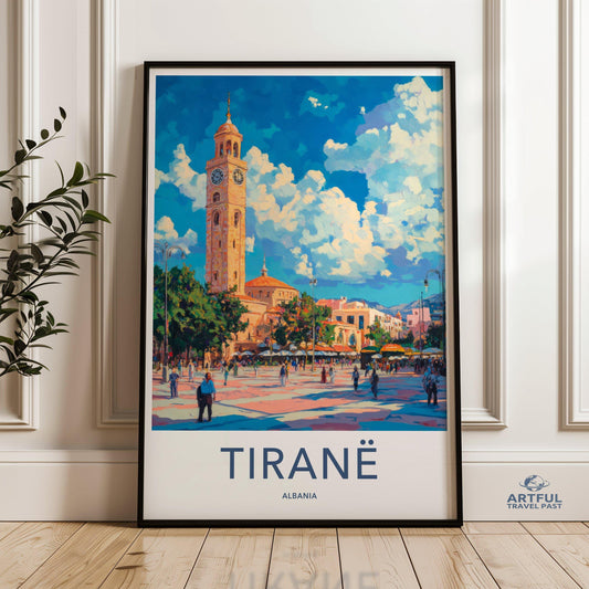Tirane Poster - Albania Wall Art