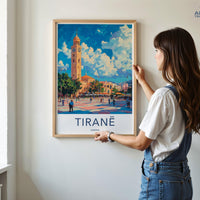 Tirane Poster - Albania Wall Art