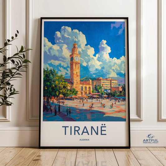 Tirane Poster - Albania Wall Art