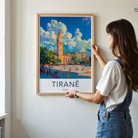 Tirane Poster - Albania Wall Art
