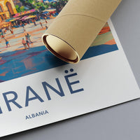 Tirane Poster - Albania Wall Art