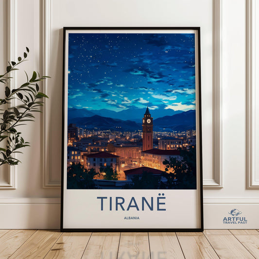 Tirane Poster - Albania Wall Art
